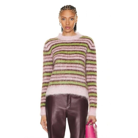 Marni Sweaters - Marni Long Sleeve Sweater Quartz Pink Mohair